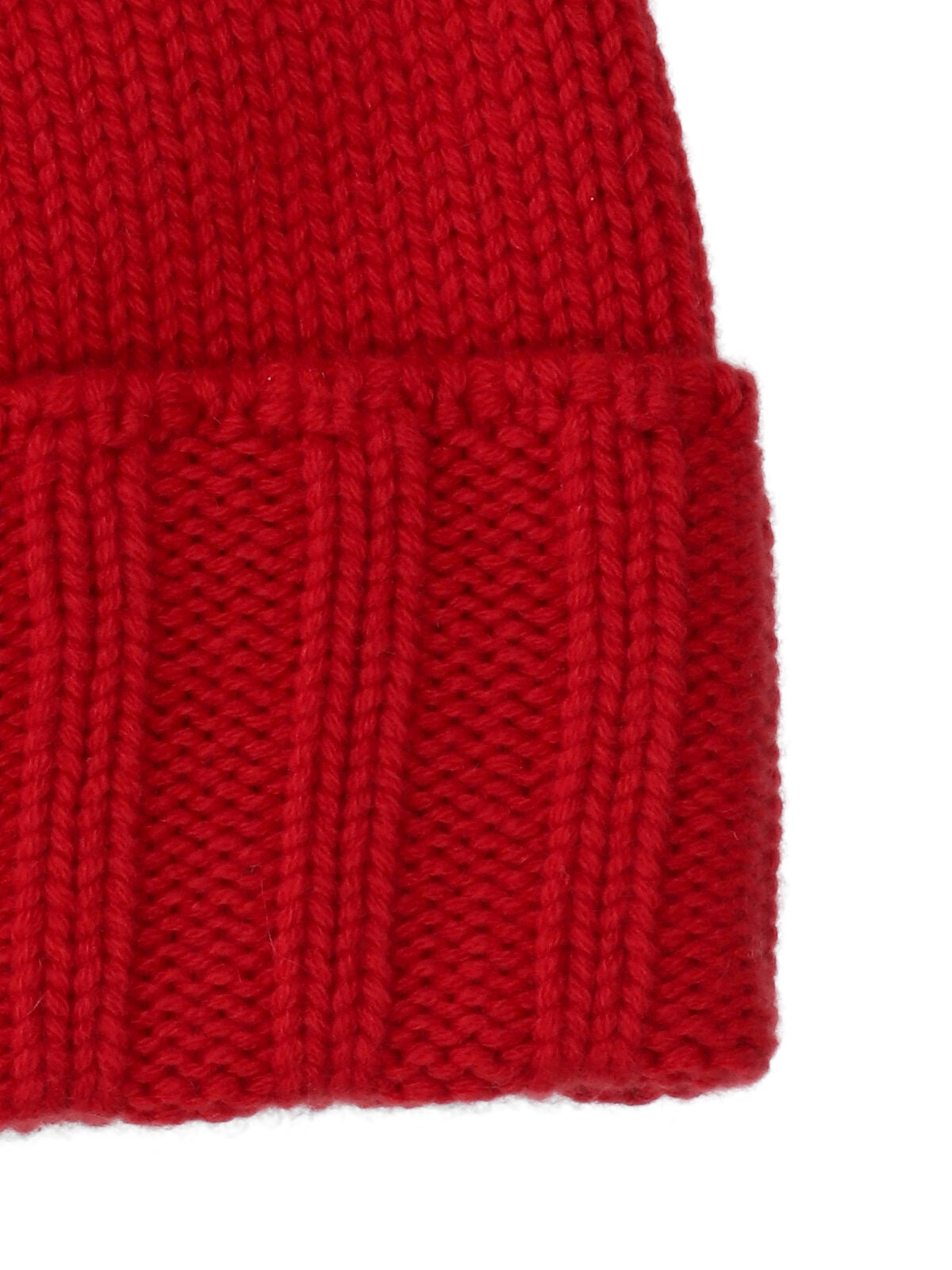Drumohr D1K750 Cashmere Knit Beanie — Red, view 3