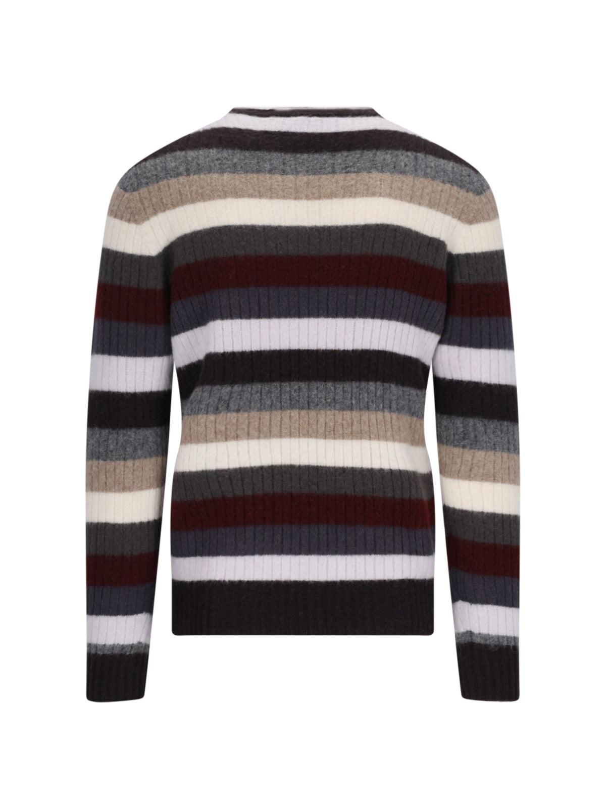 Drumohr Striped Lambswool Sweater — Multicolor, view 2