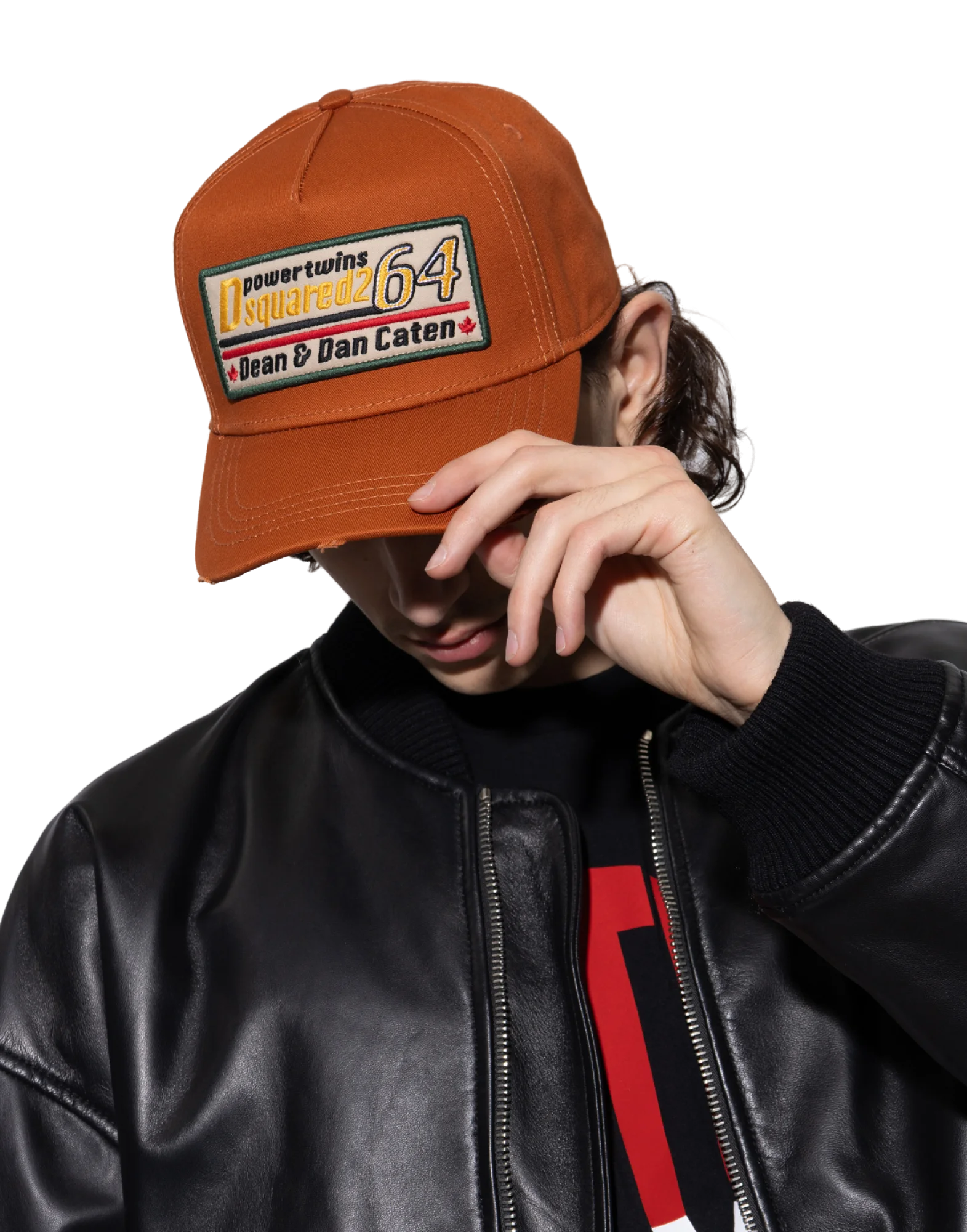 Dsquared2 BCM040205C000015058 Logo Patch Baseball Cap — Brown, view 3