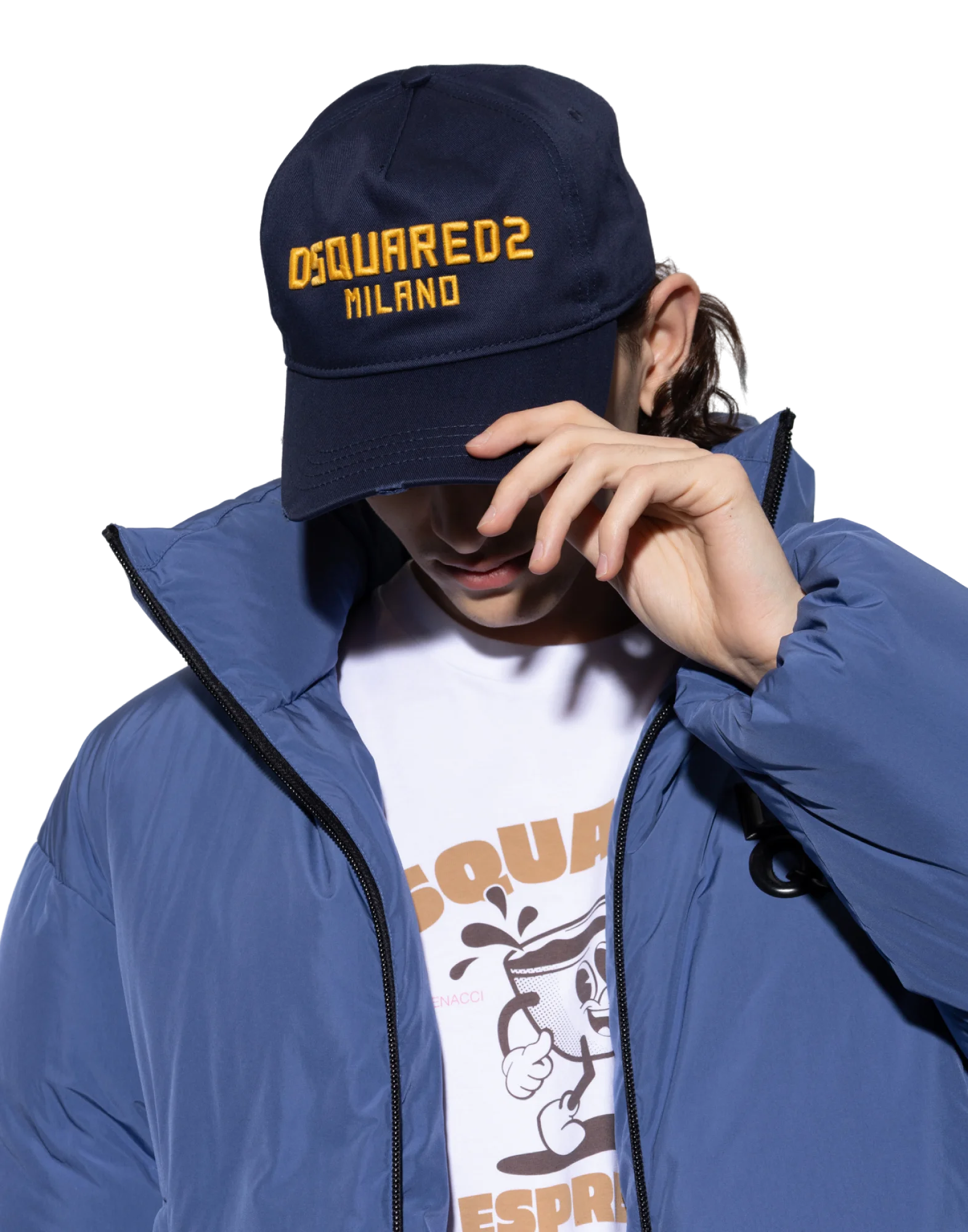 Dsquared2 BCM093205C00001M1386 Baseball Cap — Navy, view 3