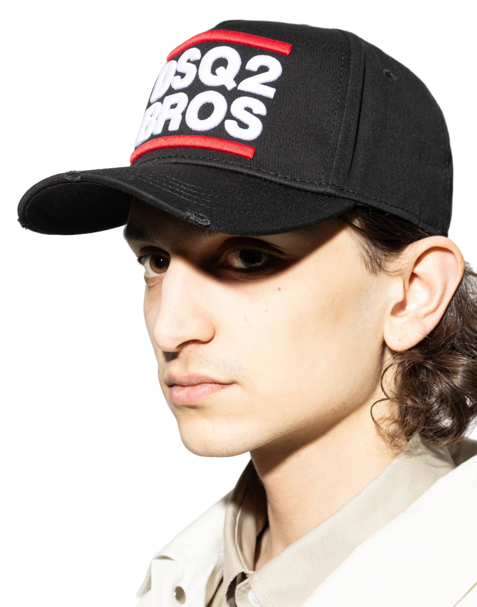 Dsquared2 BCM098905C000012124 Logo-Embroidered Baseball Cap — Black, view 3