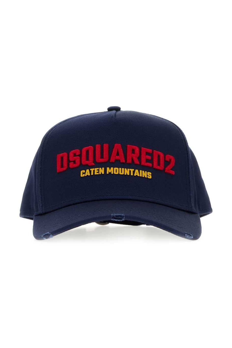 Dsquared2 BCM103105C00001 Logo-Embroidered Baseball Cap — Navy by Dsquared2