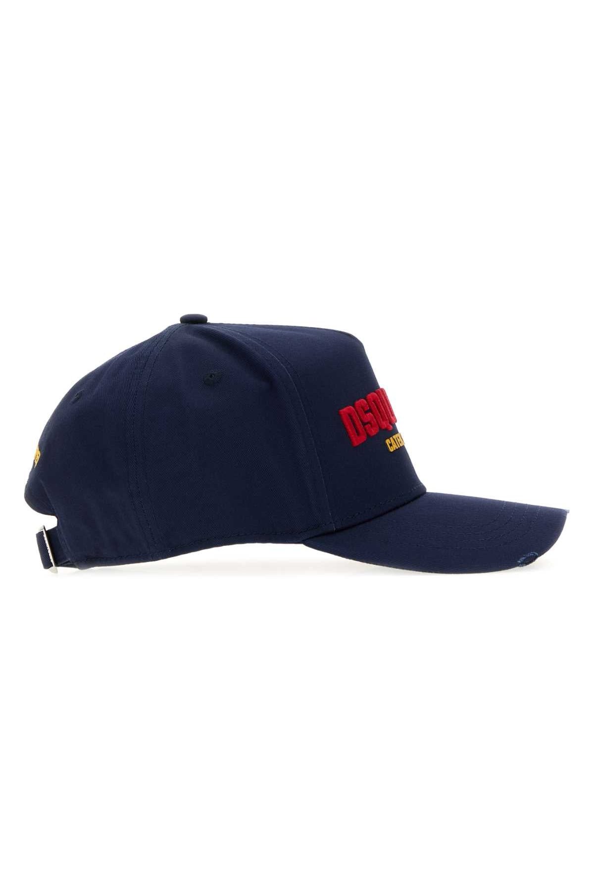 Dsquared2 BCM103105C00001 Logo-Embroidered Baseball Cap — Navy, view 2
