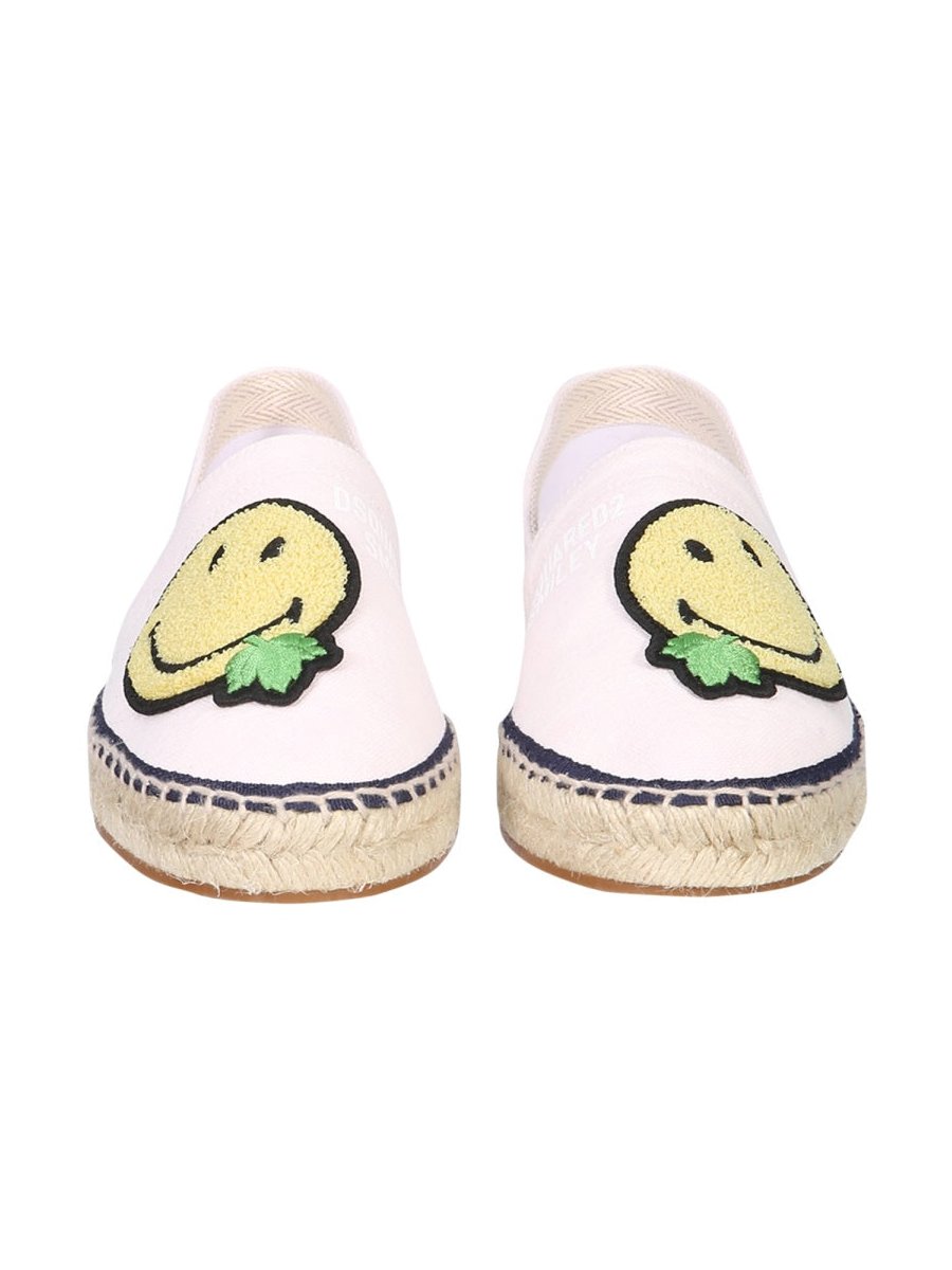 Dsquared2 Organic Canvas Espadrille Sandal — Pink, view 2