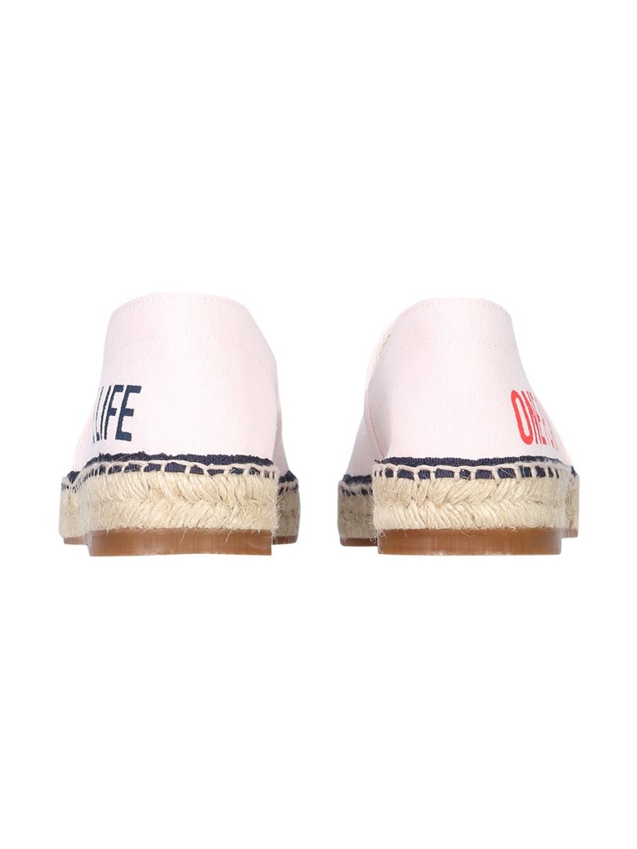 Dsquared2 Organic Canvas Espadrille Sandal — Pink, view 3