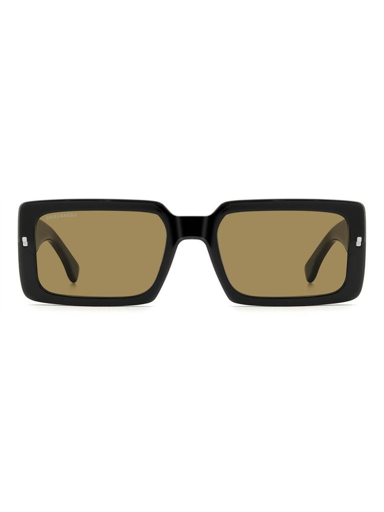 Dsquared2 Icon ICON Rectangle Acetate Sunglasses — Black by Dsquared2 Icon