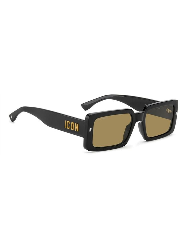 Dsquared2 Icon ICON Rectangle Acetate Sunglasses — Black, view 2