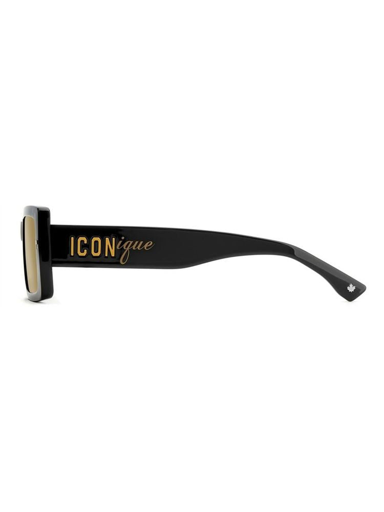 Dsquared2 Icon ICON Rectangle Acetate Sunglasses — Black, view 3