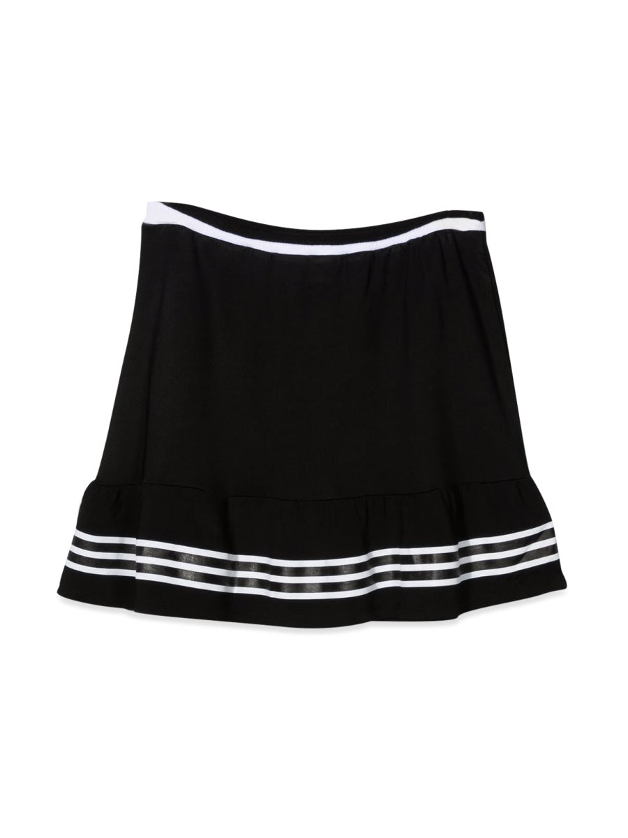 Dsquared2 Stretch Viscose Skirt — Black by Dsquared2