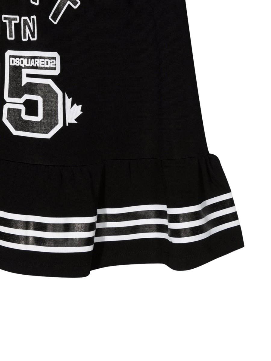Dsquared2 Stretch Viscose Skirt — Black, view 3