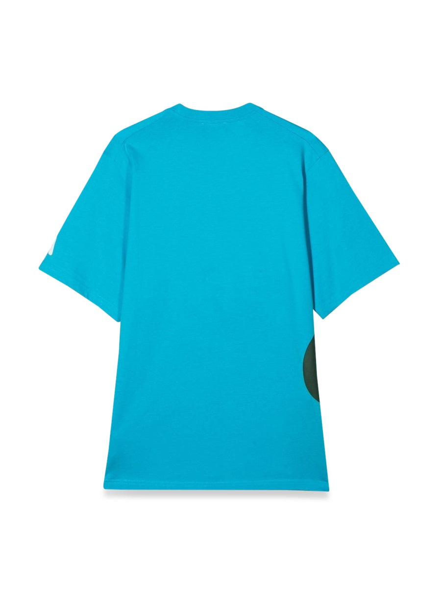 Dsquared2 Allover Writing Cotton T-Shirt — Blue, view 3