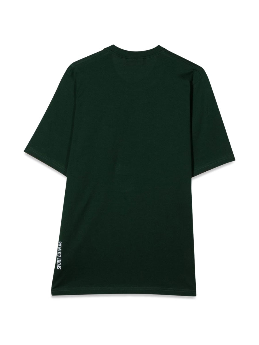 Dsquared2 Front Patch Cotton T-Shirt — Green, view 2