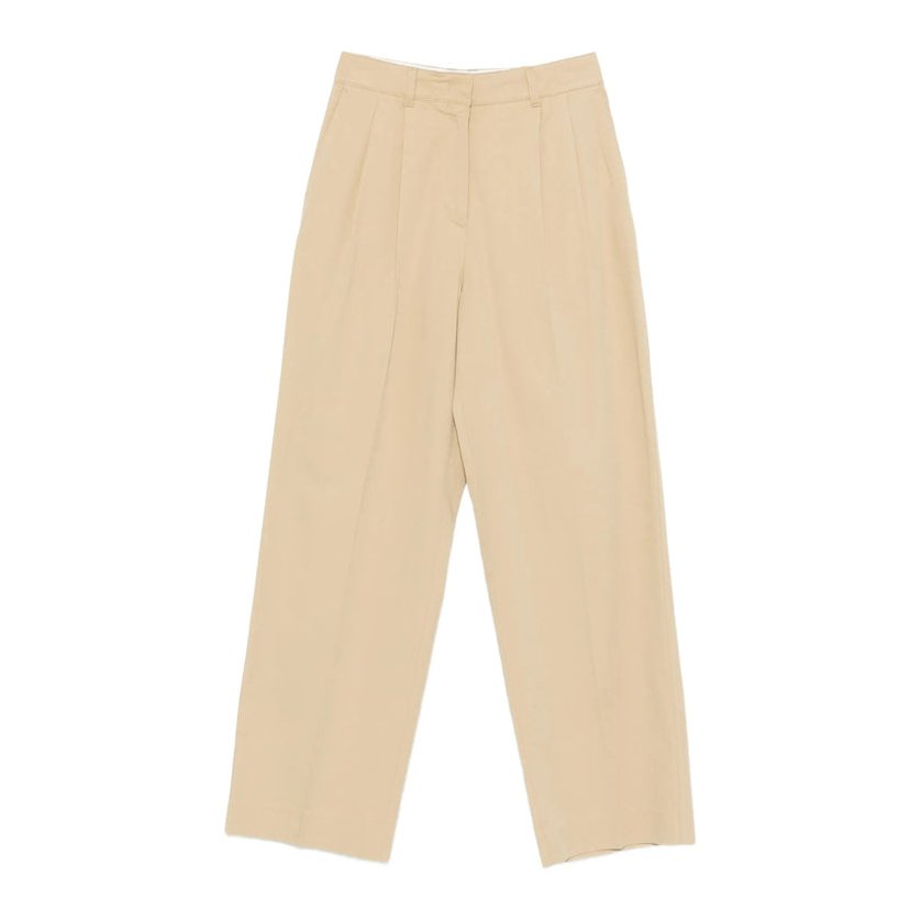 Dunst Pleated Cotton-Nylon Blend Trousers — Beige by Dunst