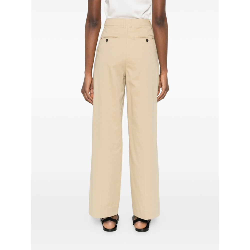 Dunst Pleated Cotton-Nylon Blend Trousers — Beige, view 3