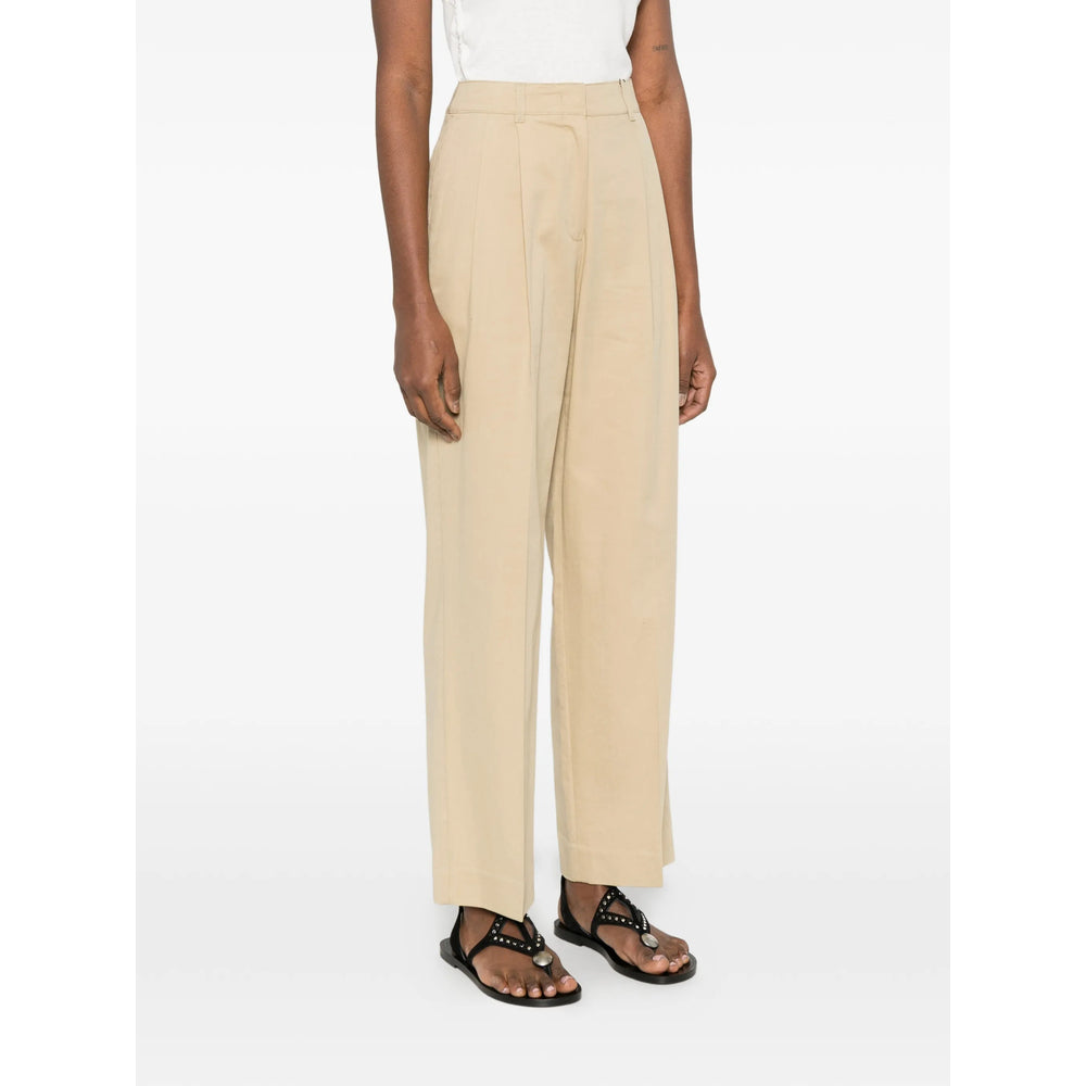 Dunst Pleated Cotton-Nylon Blend Trousers — Beige, view 4