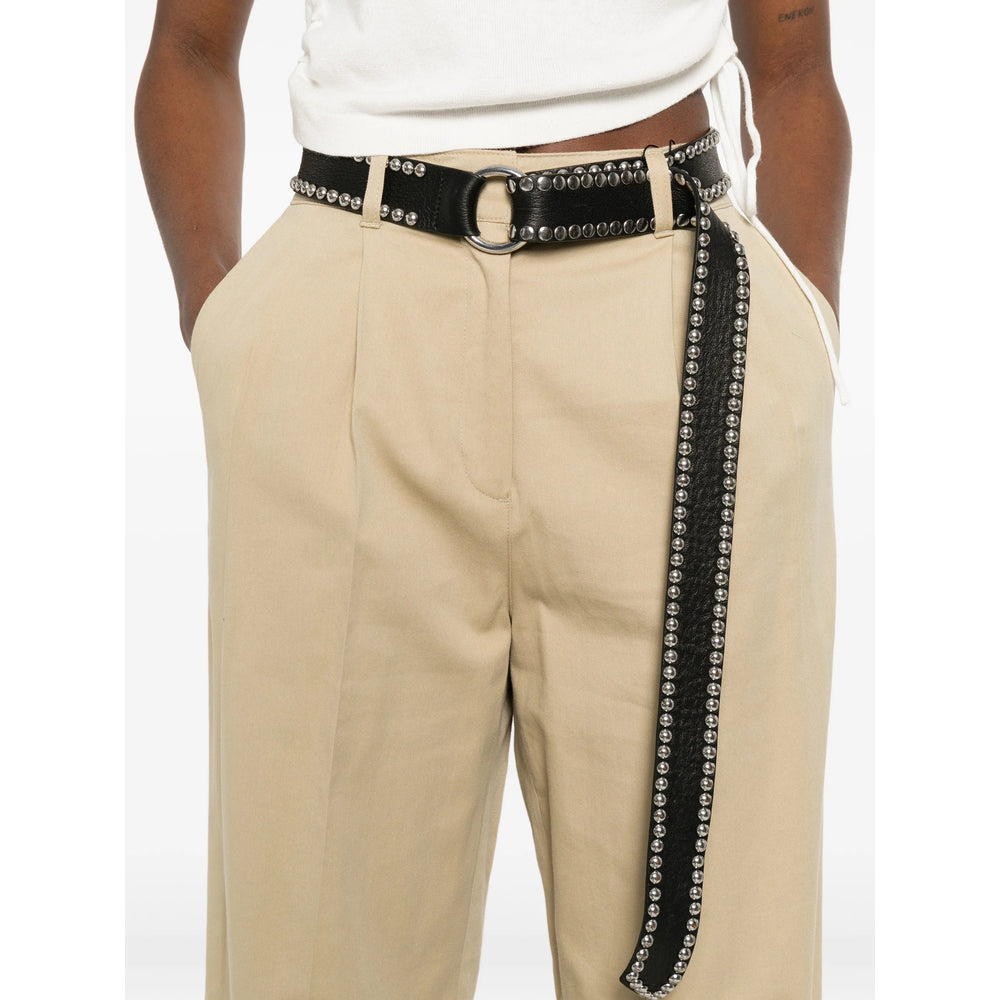 Dunst Pleated Cotton-Nylon Blend Trousers — Beige, view 5