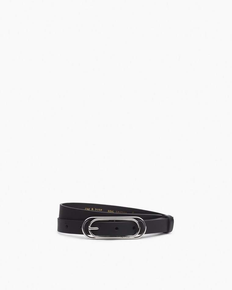 Duo Rounded Rebound Leather Belt by Rag & Bone