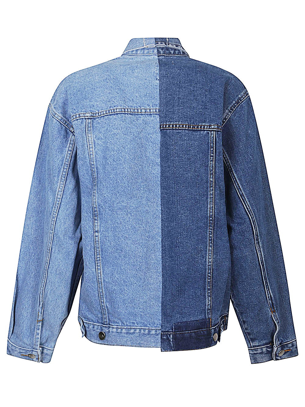 E.L.V. Denim Upcycled Denim Jacket — Blue, view 2