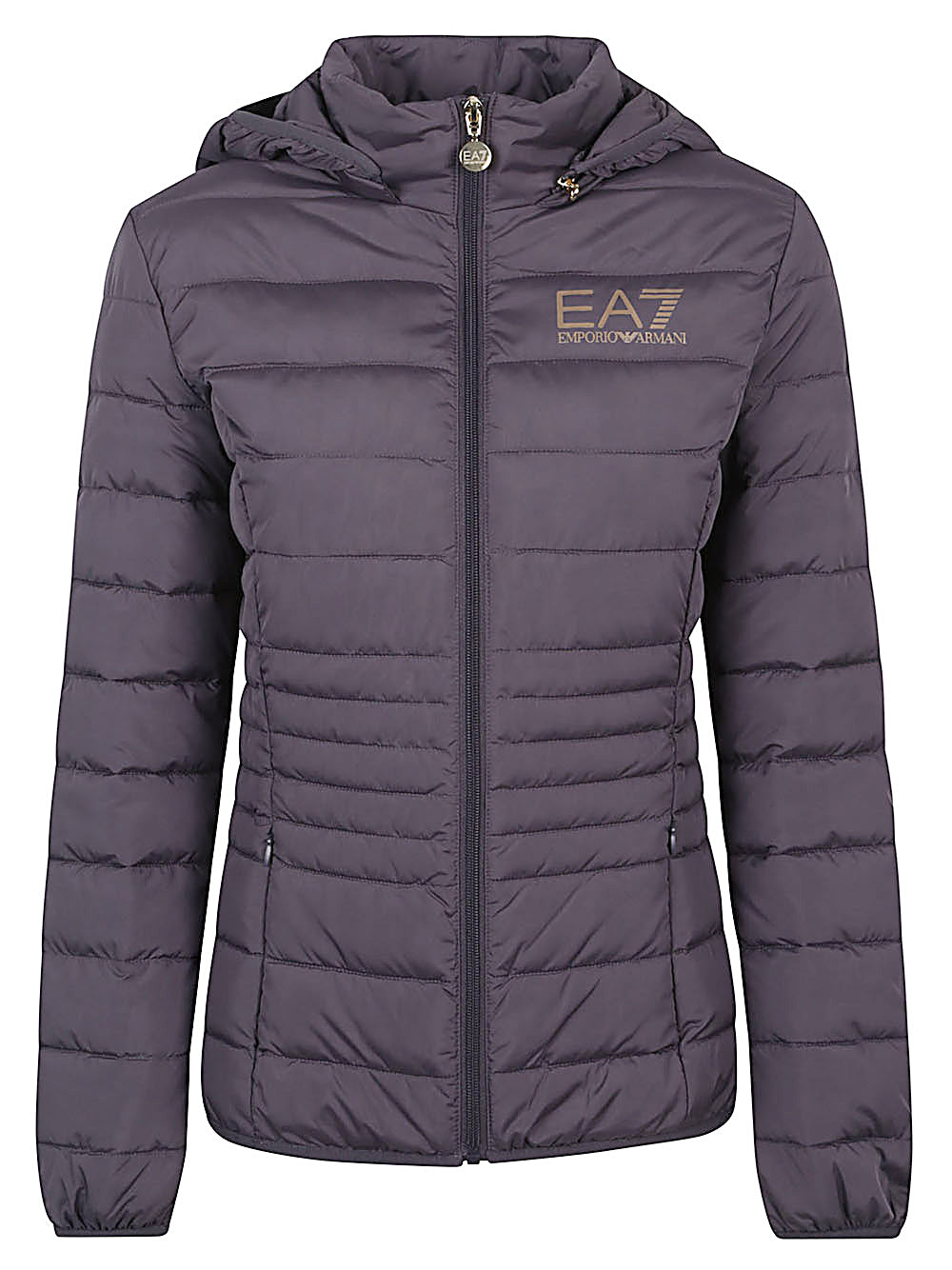 EA7 Logo Down Jacket Down Jacket — Grey by EA7