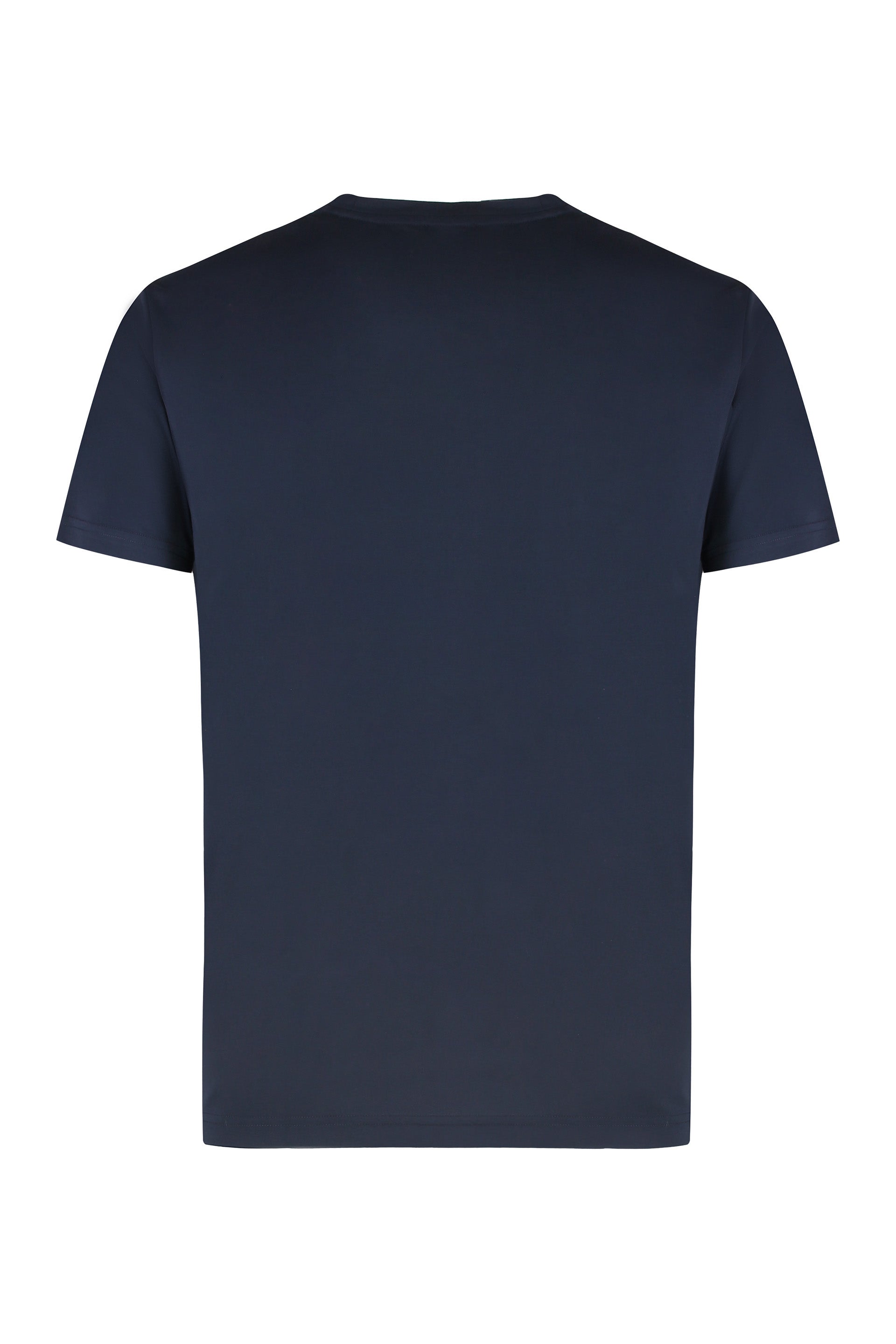EA7 Logo-Embroidered T-Shirt — Navy, view 2