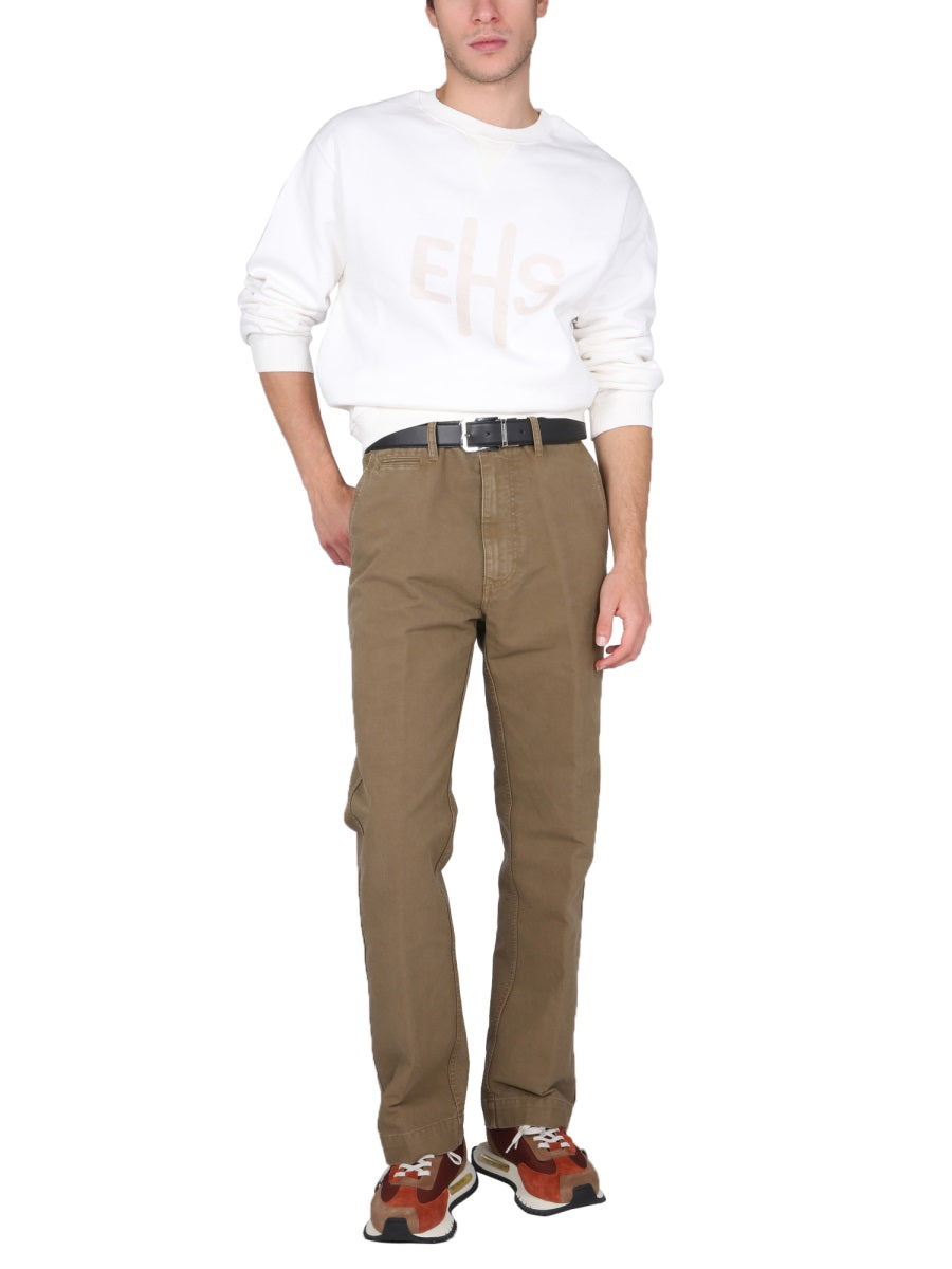 East Harbour Surplus Cotton-Jersey Sweatshirt — White by East Harbour Surplus