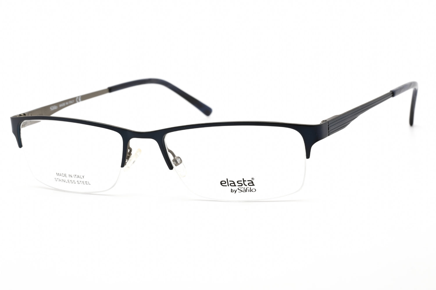 Elasta 3099 Metal Rectangular Eyeglasses — Navy by Elasta