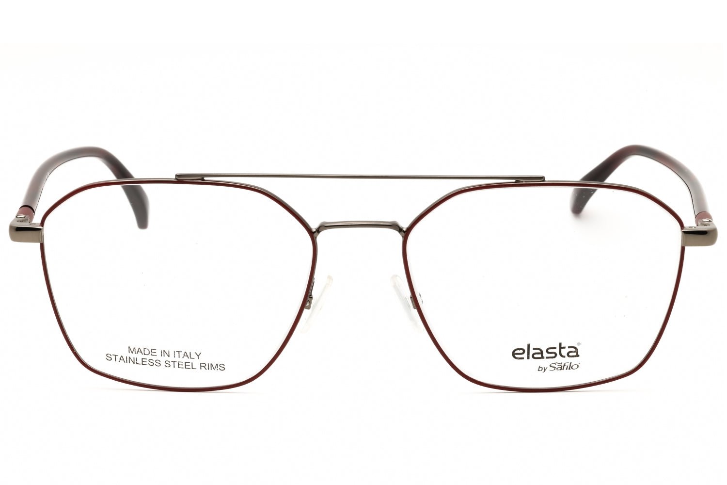 Elasta E8001 Eyeglasses — Red, view 2