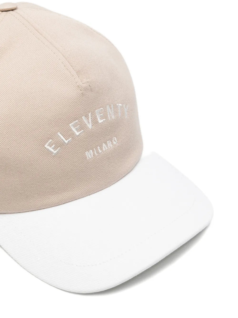 Eleventy Two-Tone Cotton Baseball Cap — Beige, view 2