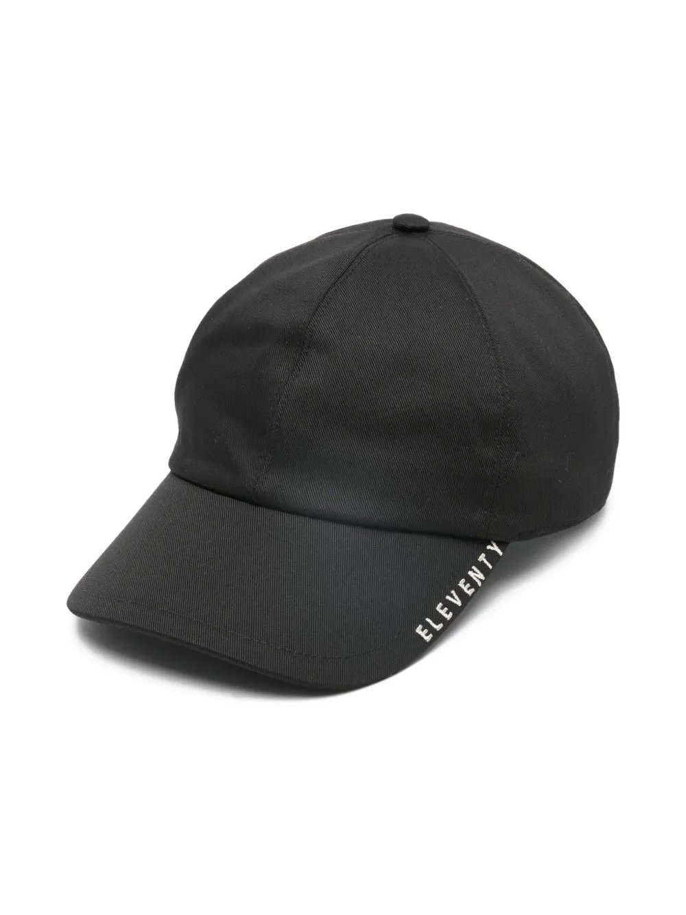 Eleventy Logo-Embroidered Baseball Cap — Black by Eleventy