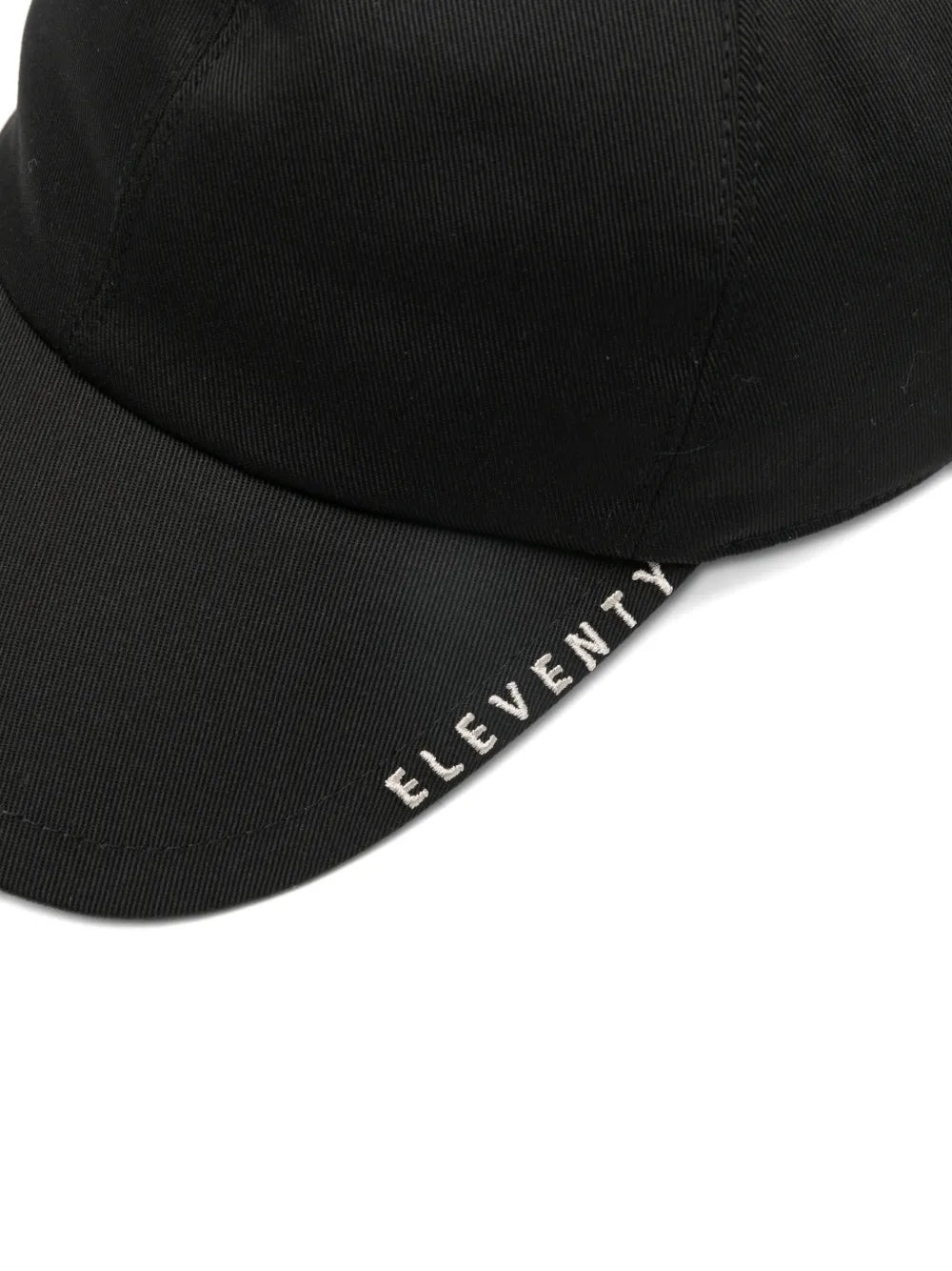 Eleventy Logo-Embroidered Baseball Cap — Black, view 3