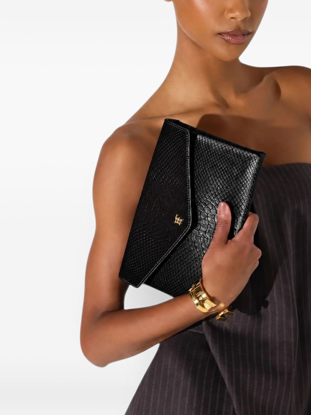 Elisabetta Franchi Clutch — Black, view 3