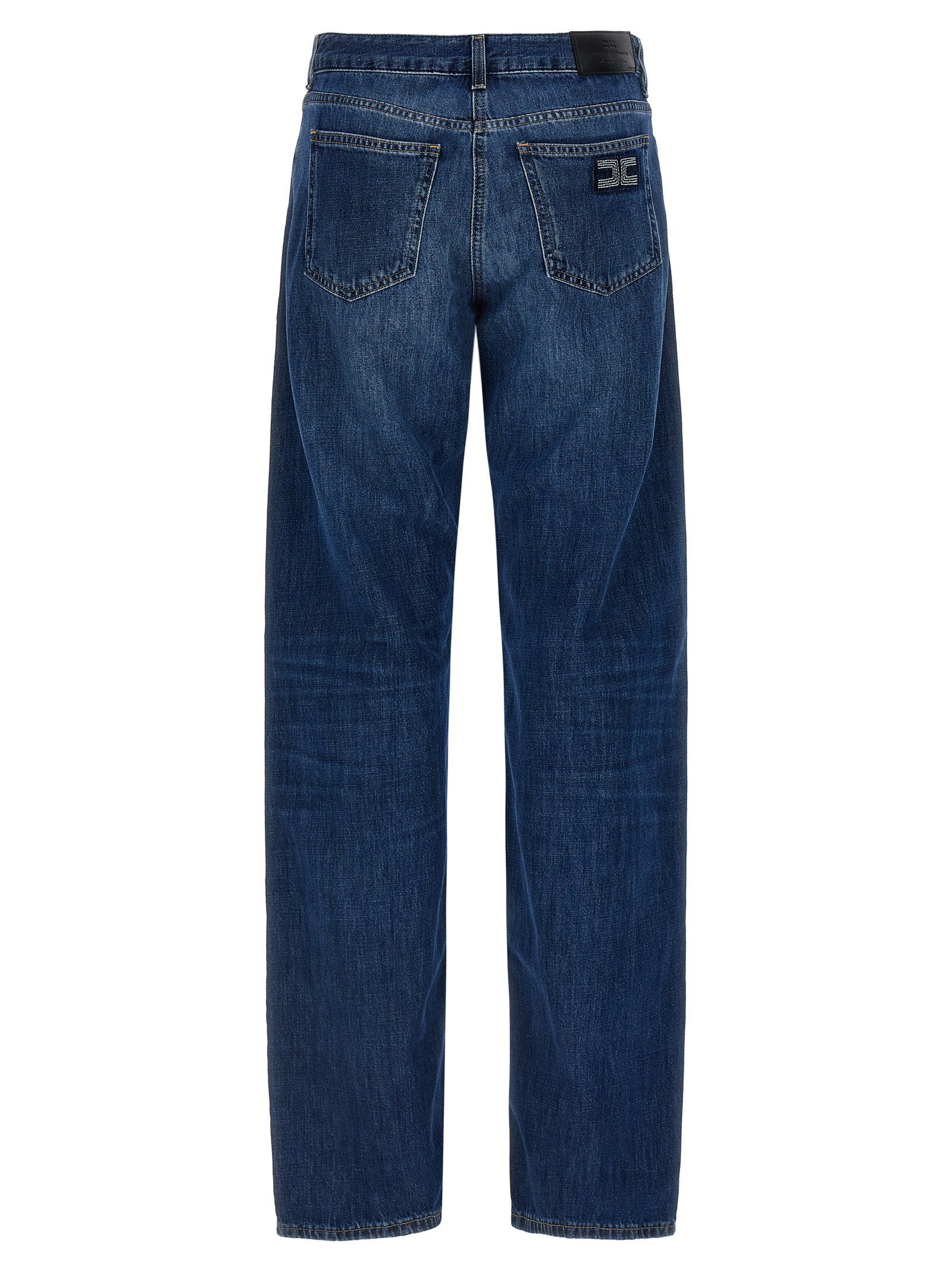 Elisabetta Franchi Palazzo Jeans — Blue, view 2