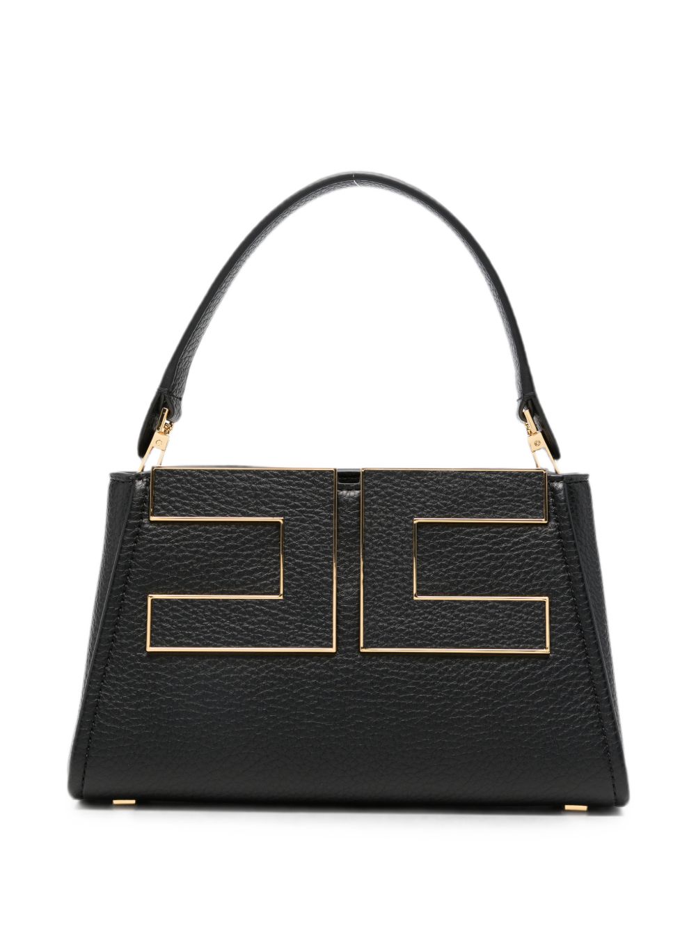 Elisabetta Franchi Logo-Plaque Top Handle Bag — Black by Elisabetta Franchi