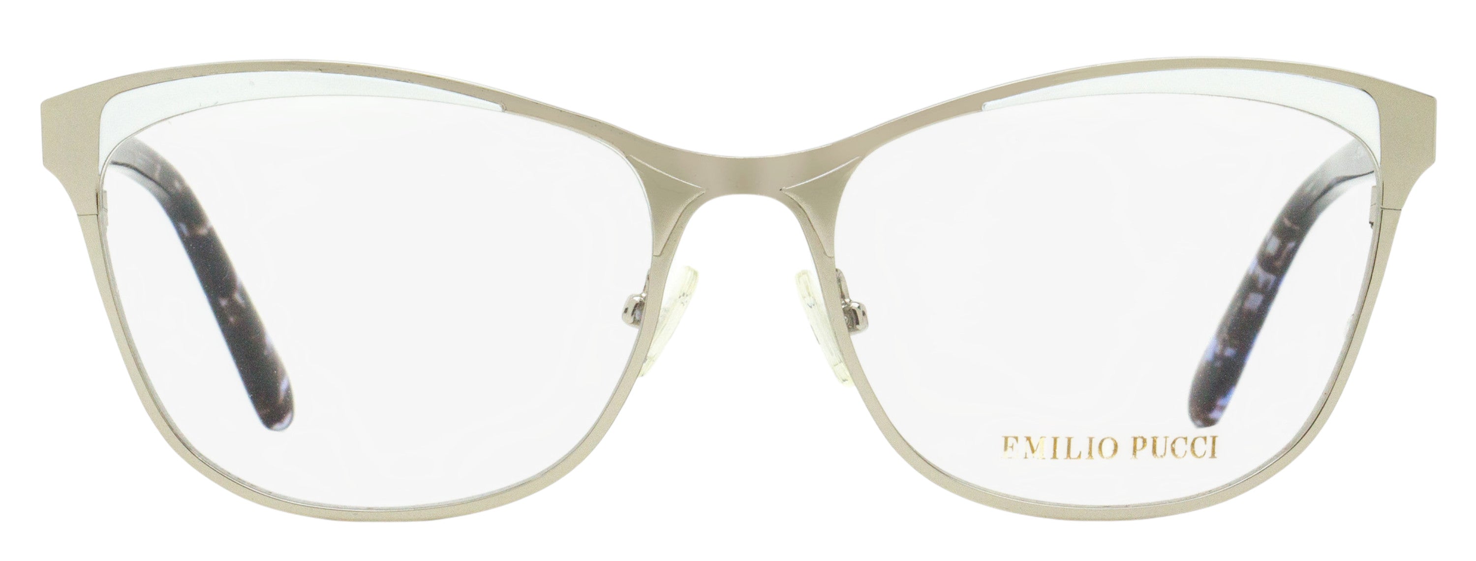 Emilio Pucci EP5084 Butterfly Metal Frame Eyeglasses — Palladium, view 2