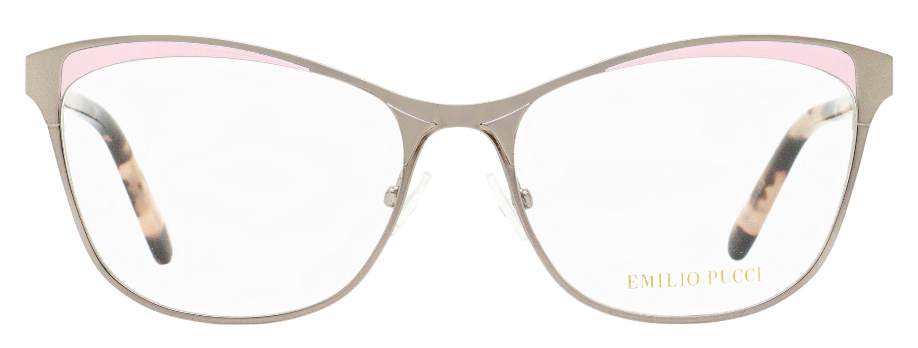 Emilio Pucci EP5084 Butterfly-Frame Eyeglasses — Silver, view 2