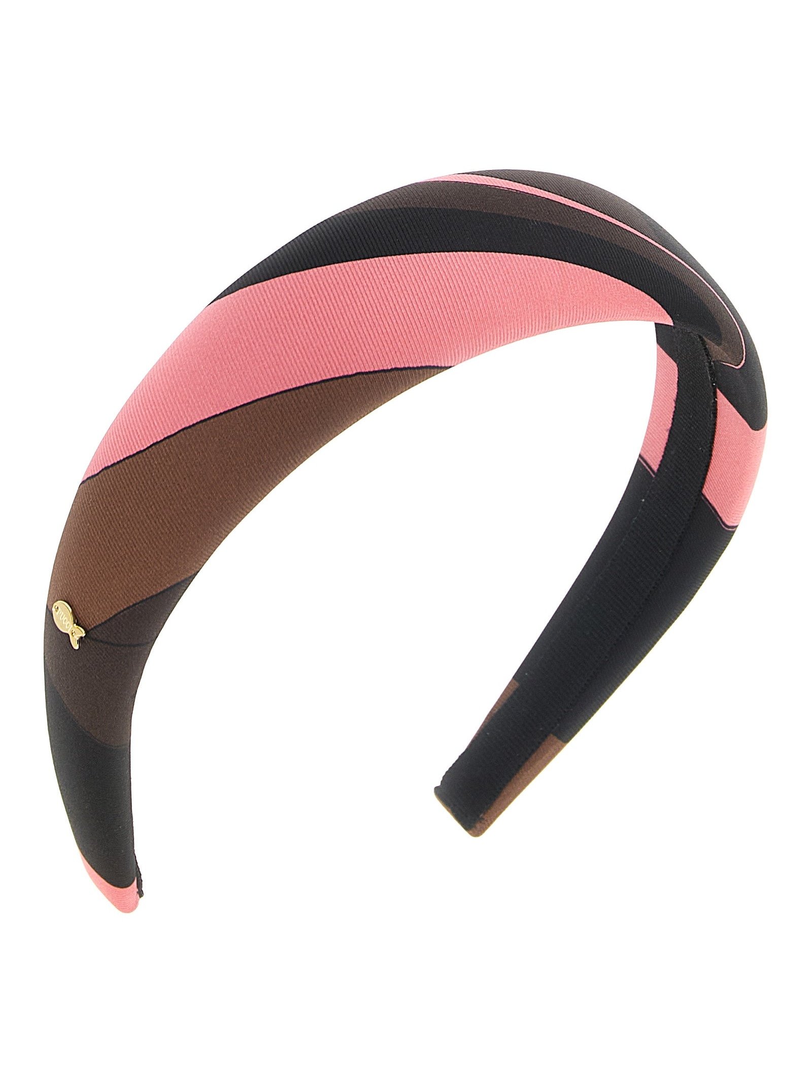 Emilio Pucci Padded Silk Iride Print Headband — Multicolor, view 2