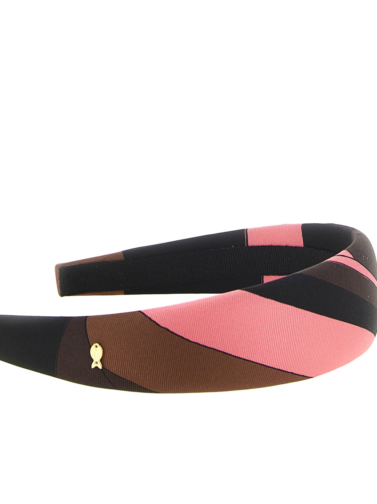 Emilio Pucci Padded Silk Iride Print Headband — Multicolor, view 3