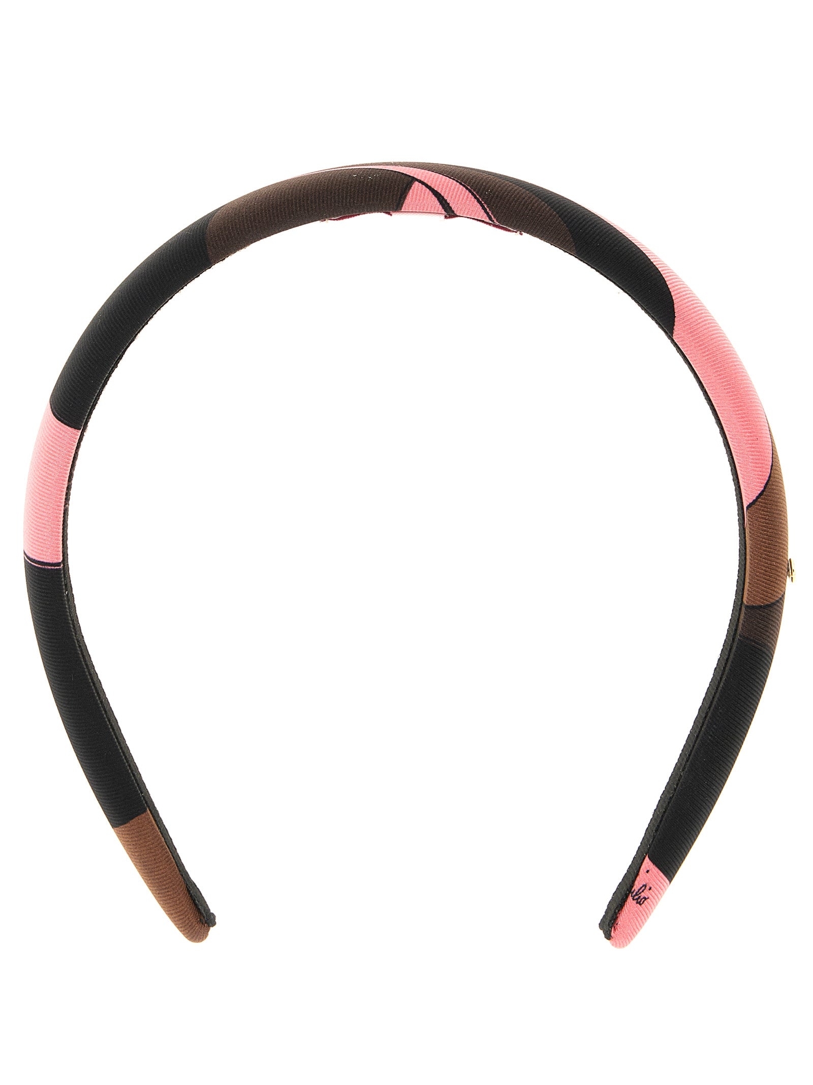 Emilio Pucci Padded Silk Iride Print Headband — Multicolor, view 4