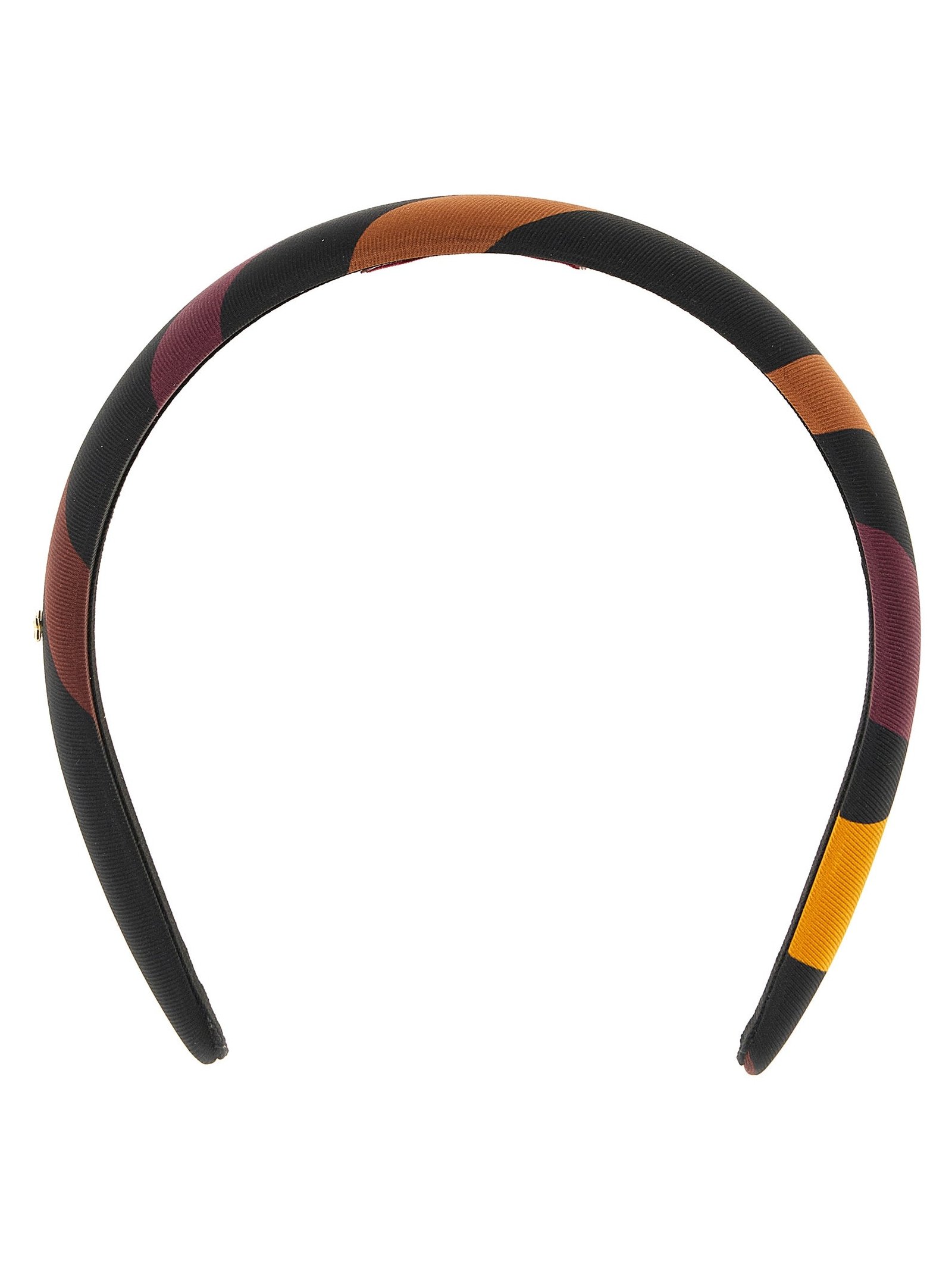 Emilio Pucci Silk Marmo-Print Headband — Multicolor, view 3
