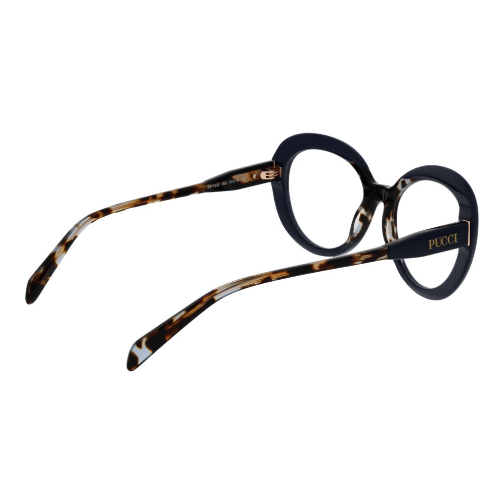 Emilio Pucci PU-1062256 Oval Acetate Eyeglasses — Blue, view 3