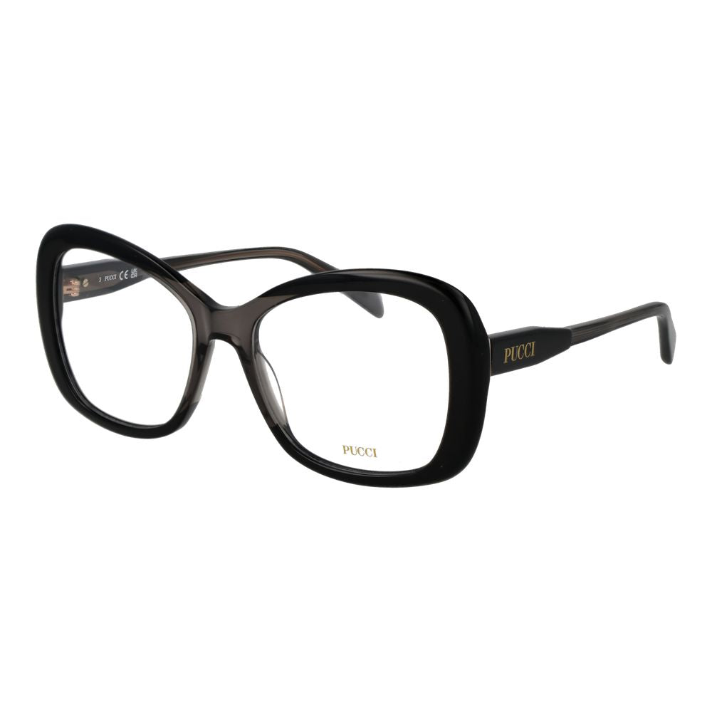 Emilio Pucci PU-1066381 Black Acetate Eyeglasses — Black by Emilio Pucci