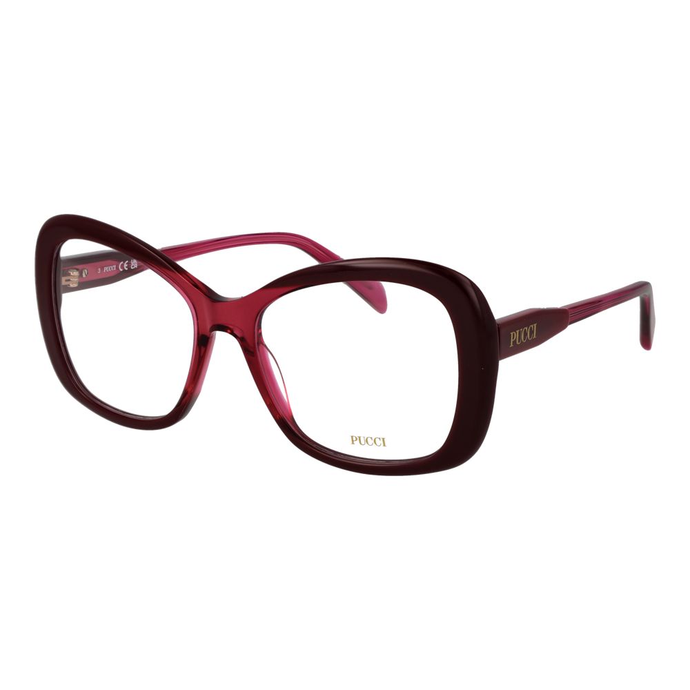 Emilio Pucci PU-1066383 Acetate Butterfly Frame Eyeglasses — Burgundy by Emilio Pucci