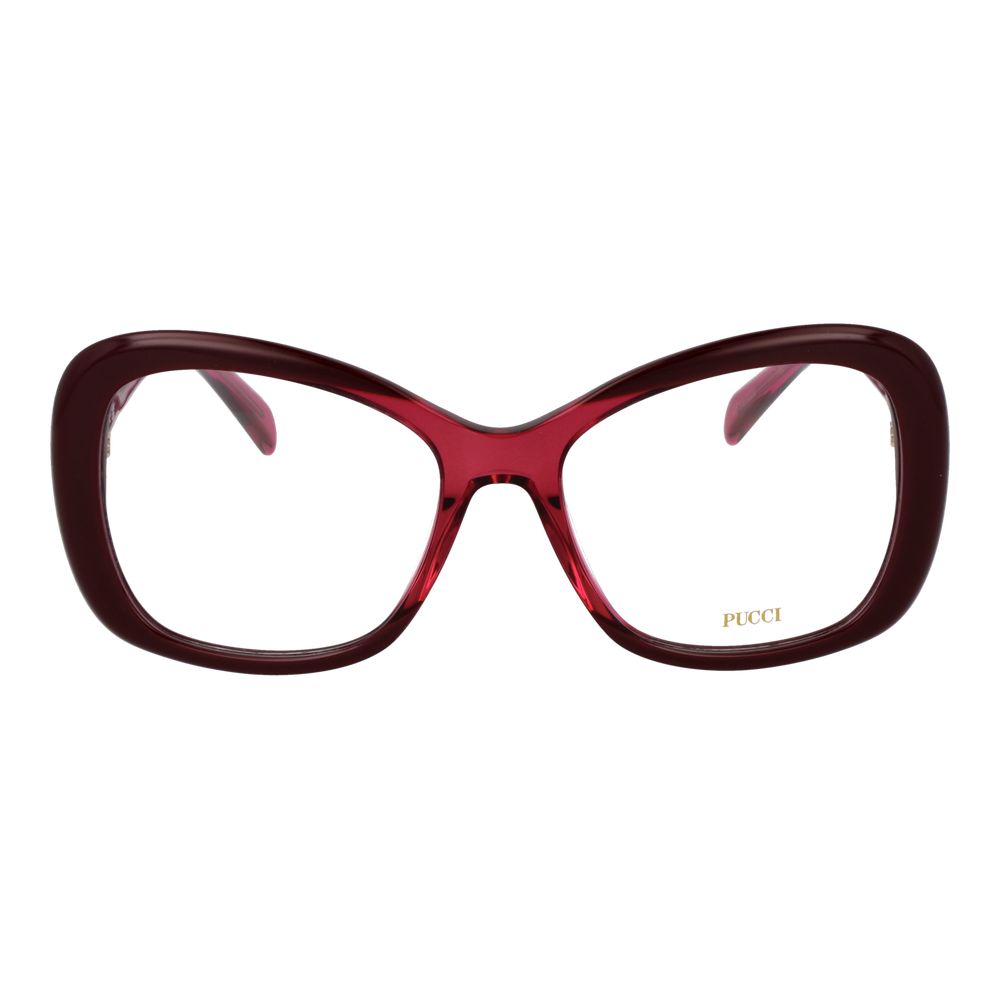Emilio Pucci PU-1066383 Acetate Butterfly Frame Eyeglasses — Burgundy, view 2