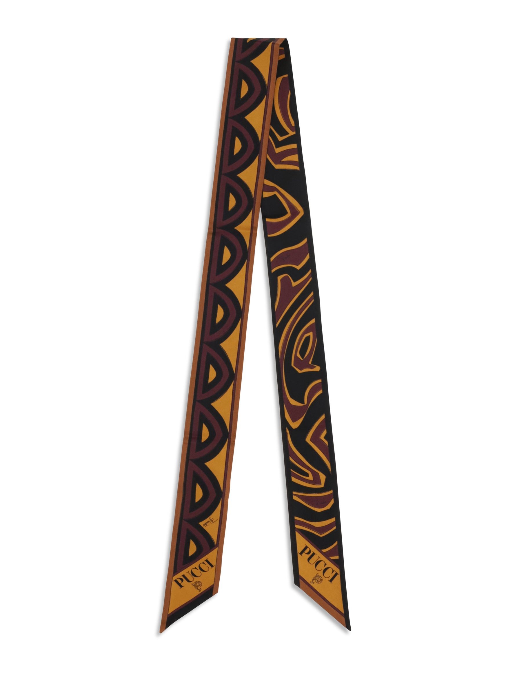 Emilio Pucci Silk Twill Scarf — Gold by Emilio Pucci