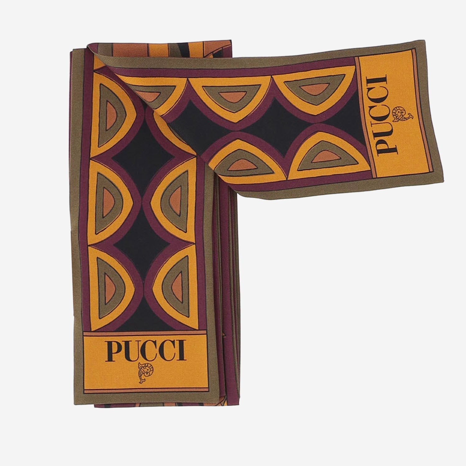 Emilio Pucci Silk Mixed-Print Scarf — Multicolor by Emilio Pucci