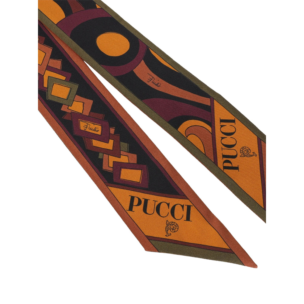 Emilio Pucci Silk Twill Scarf — Multicolor, view 2