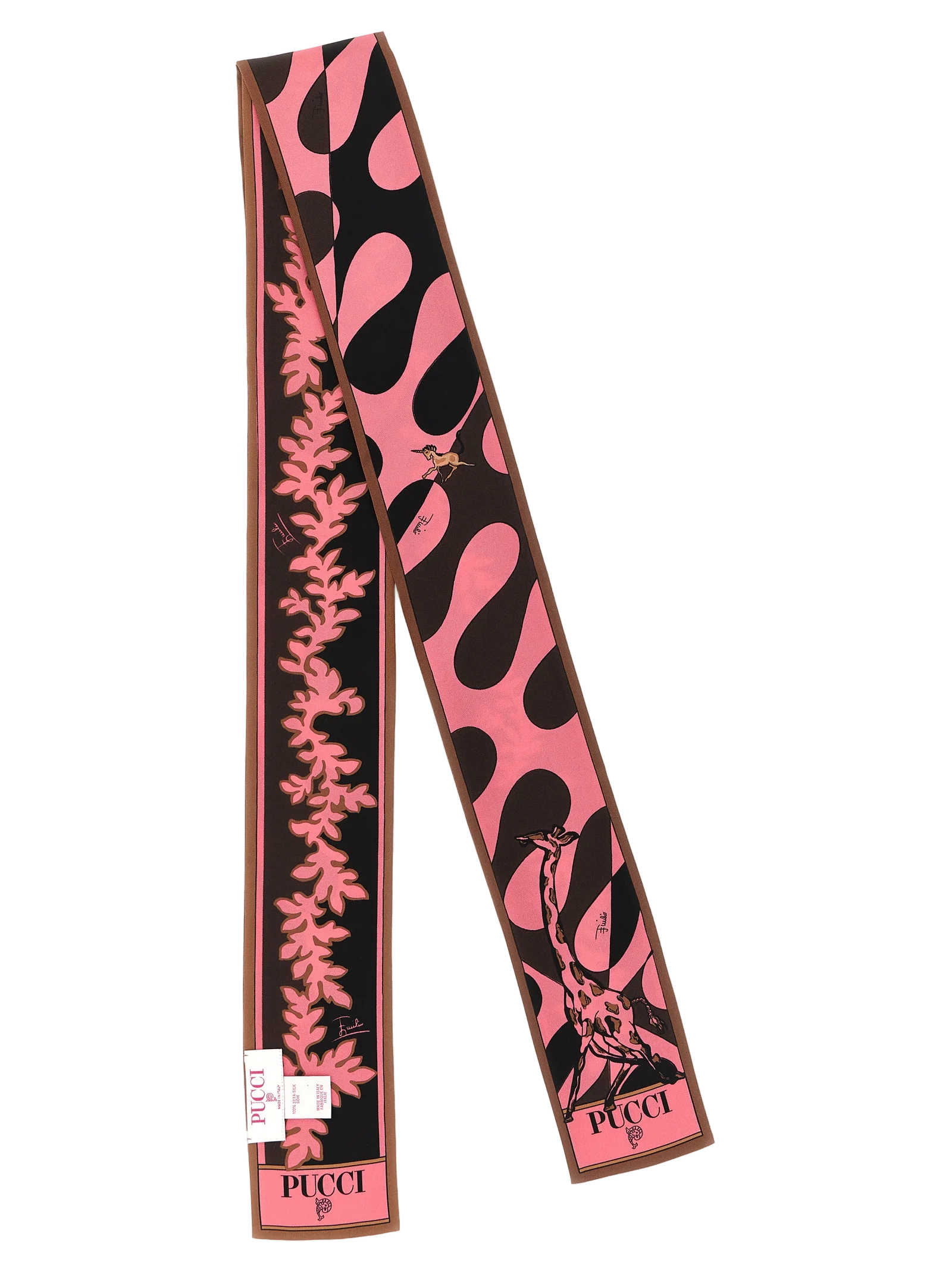 Emilio Pucci Silk Twill Foulard Scarf — Multicolor, view 2