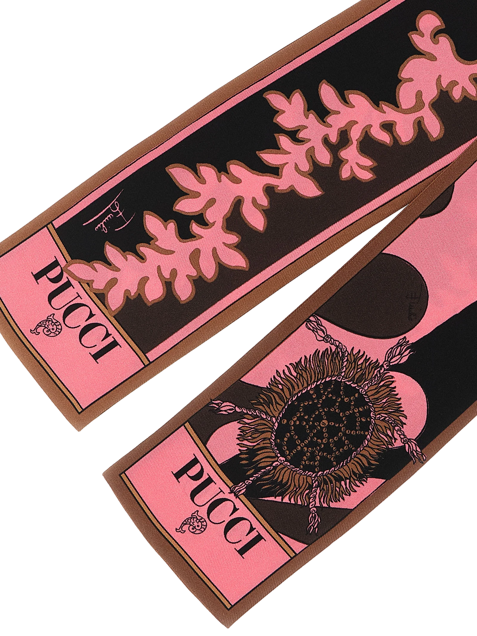 Emilio Pucci Silk Twill Foulard Scarf — Multicolor, view 3