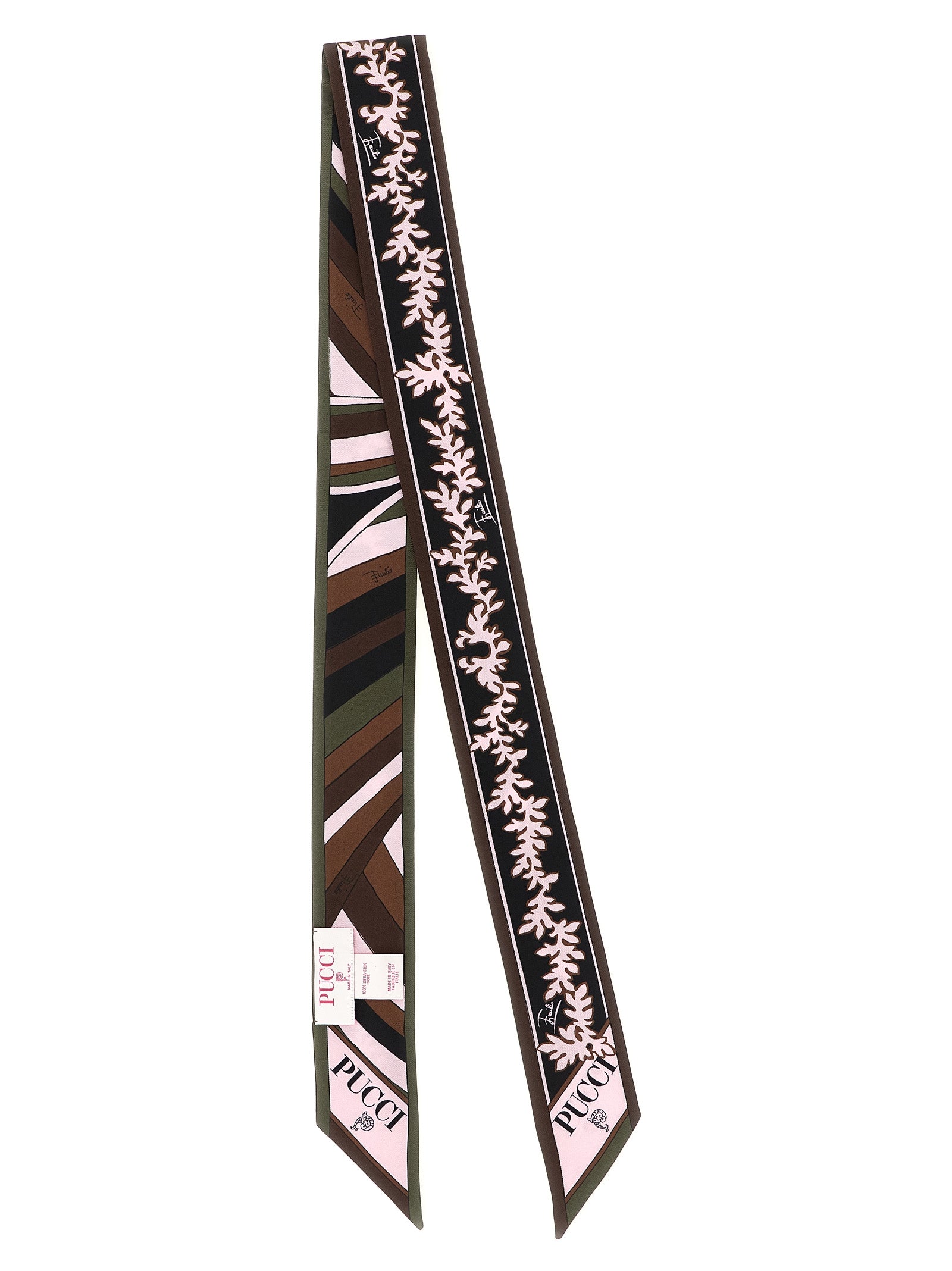 Emilio Pucci Silk Twill Print Scarf — Multicolor, view 2