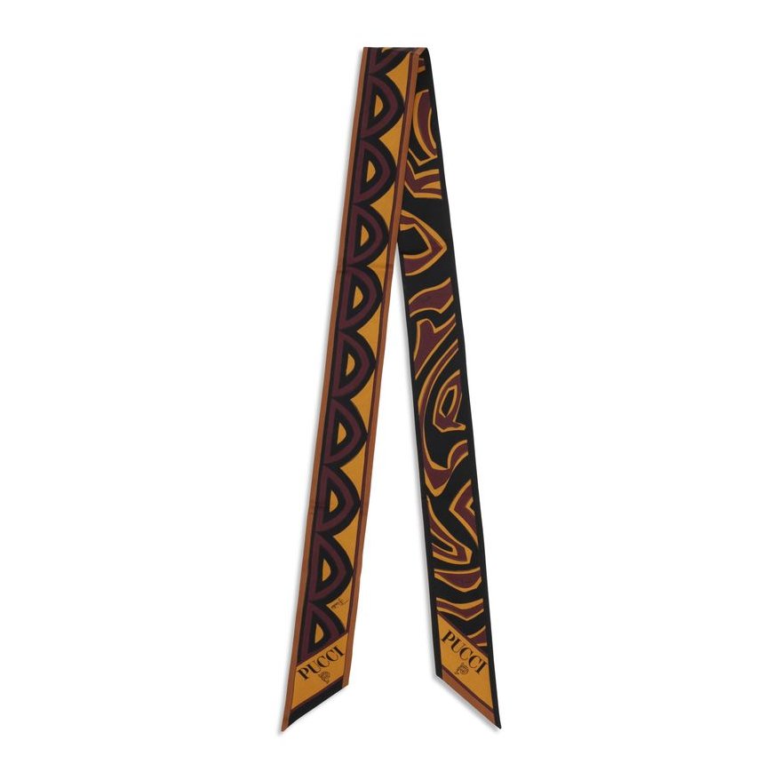 Emilio Pucci Geometric Silk Twill Scarf — Multicolor by Emilio Pucci